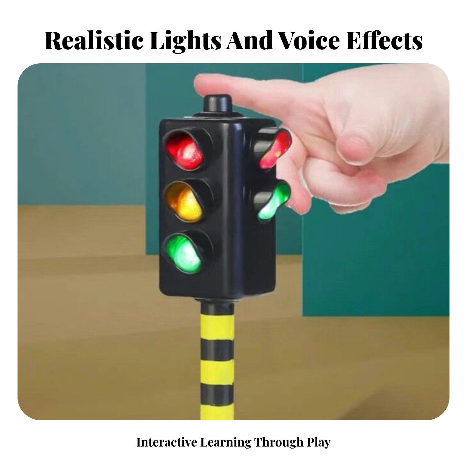 Educational Toys - Toy Traffic Light Voice Function Kids
