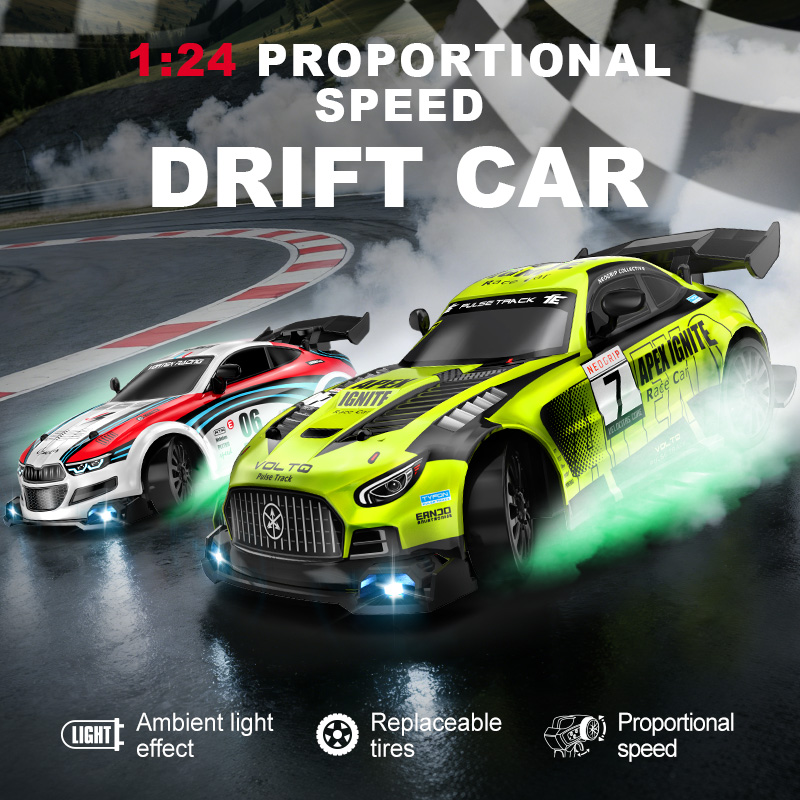 Rc Drift Car 1 24 Scale 4Wd - 1 24 Scale 4WD RC Drift