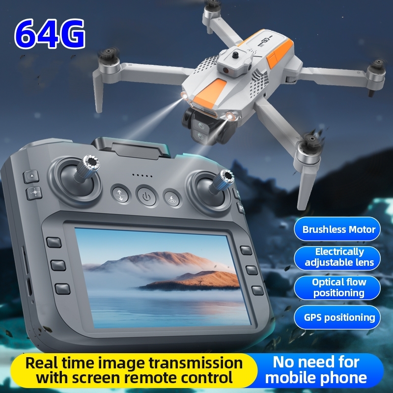 Fpv Brushless Rc Drone 4K - LF669 FPV Drone 5G 4.5inch LCD