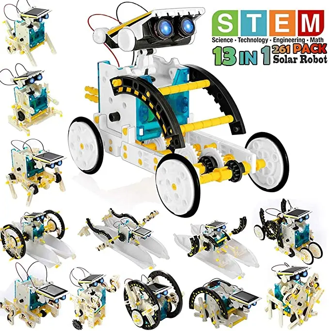 Stem Solar Robot Kit For Kids - STEM 13-in-1 Education Solar Robot Toys