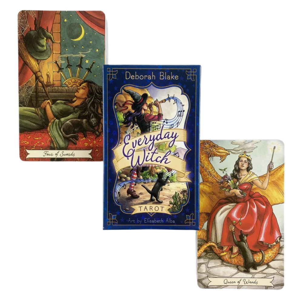 Tarot Cards Deck With Guidebook - Everyday Witch Tarot Cards Deck Oracle