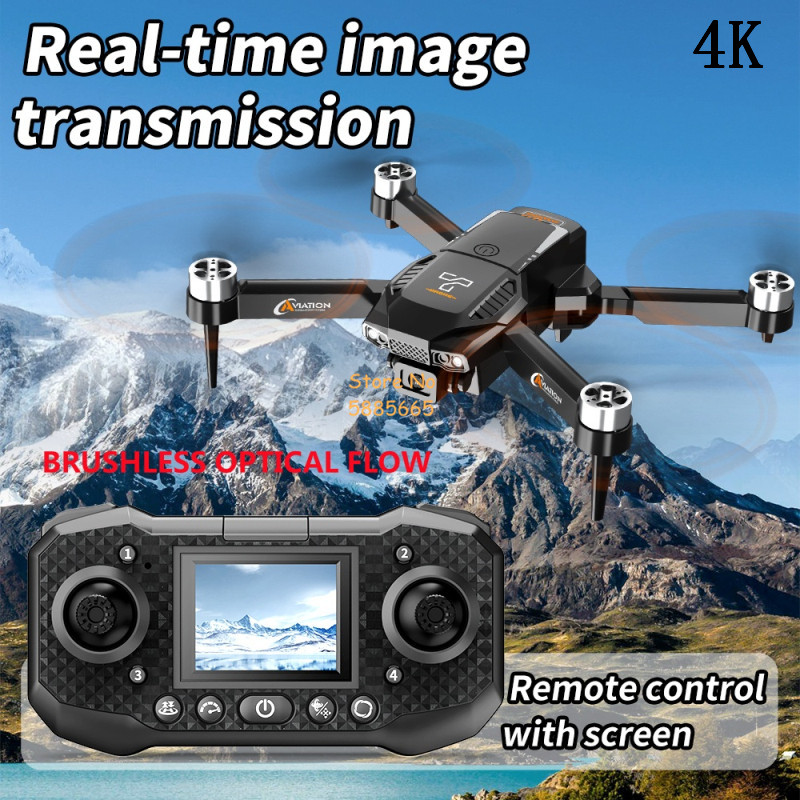 Fpv Brushless Rc Drone 4K - 4K Dual Camera Optical Flow Brushless