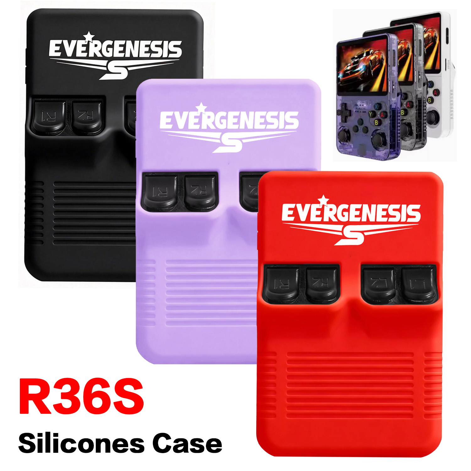 Retro Handheld Game Console R36S - R36S Silicone Case Handheld Game Console