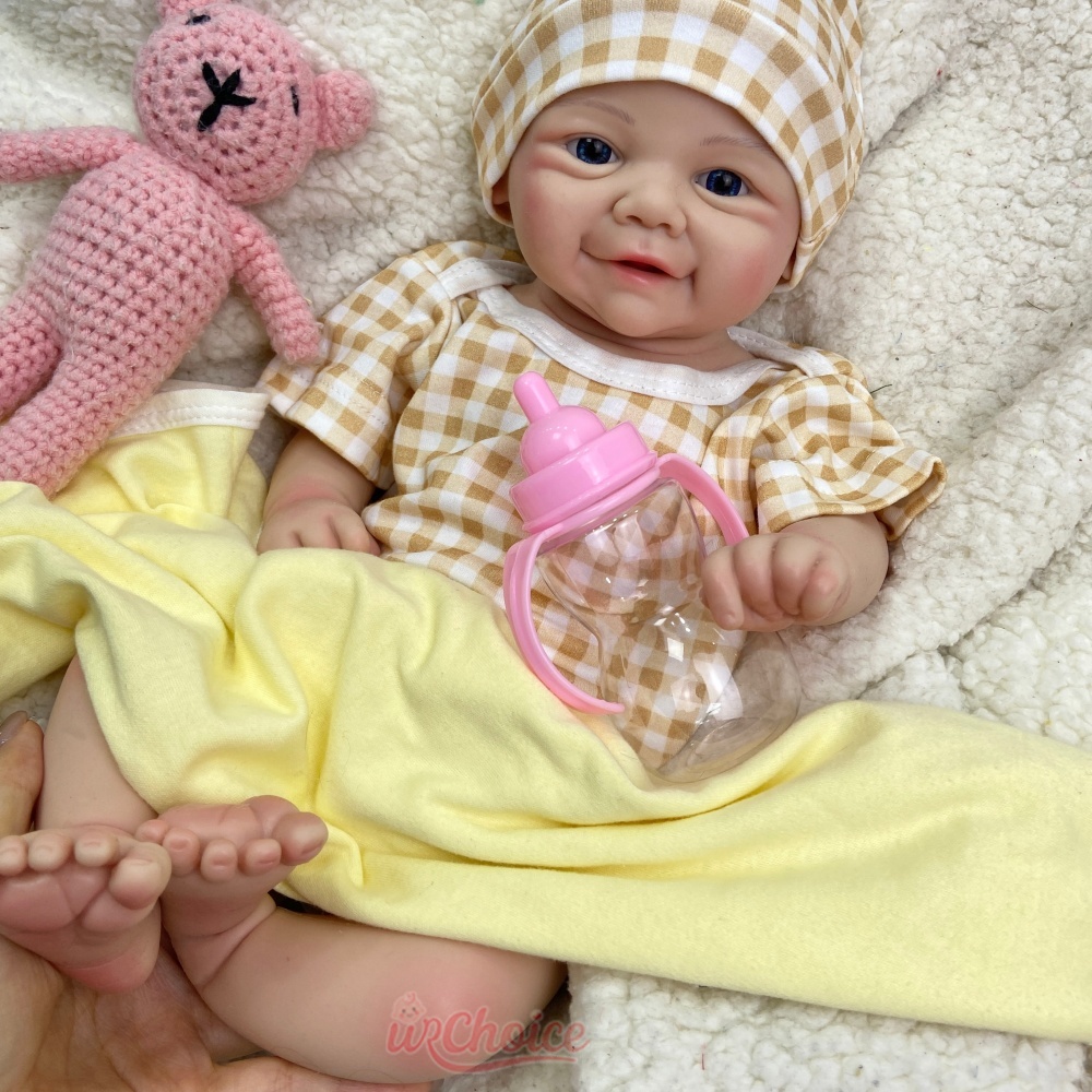 Reborn Baby Doll Silicone Realistic - Open Eyes Full Body Silicone Reborn