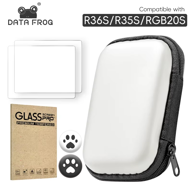 Retro Handheld Game Console R36S - DATA FROG Tempered Glass Screen Protector