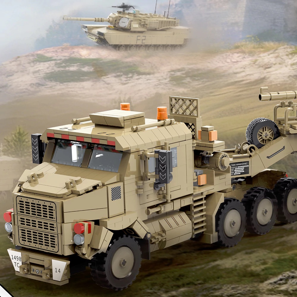 Military WW2 M1070 Armored Veh - đánh giá và giá Lego Compatible Military Tank
