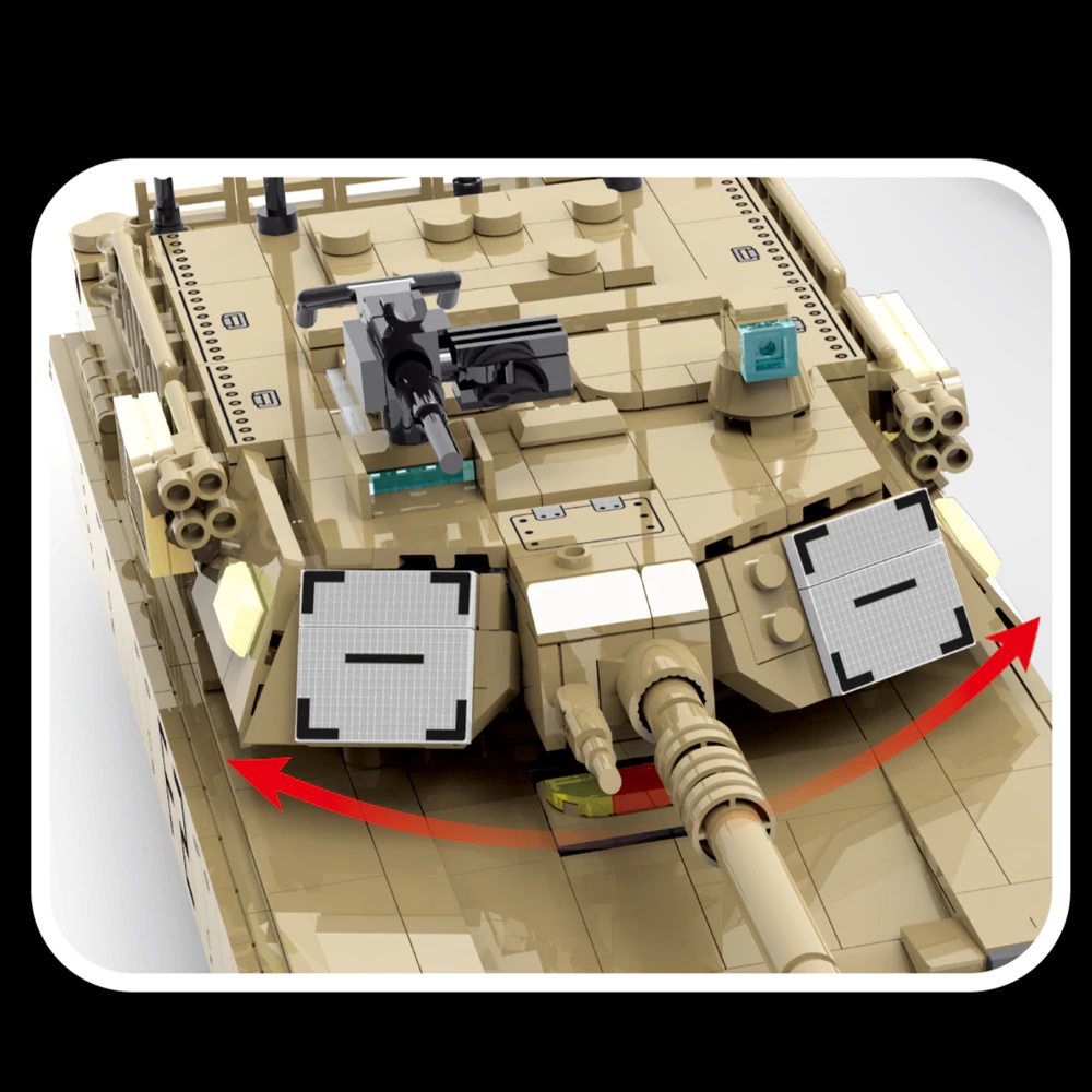 Military WW2 M1070 Armored Veh - đánh giá và giá Lego Compatible Military Tank
