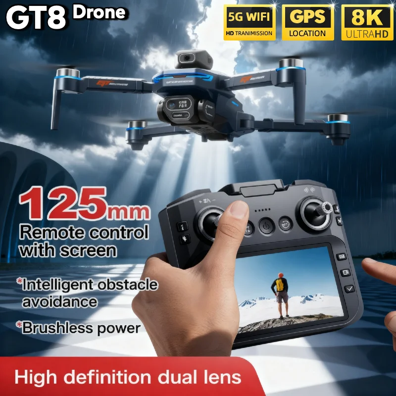 HOT For LSRC GT8 Drone 4K Prof - đánh giá và giá Fpv Brushless Rc Drone 4K