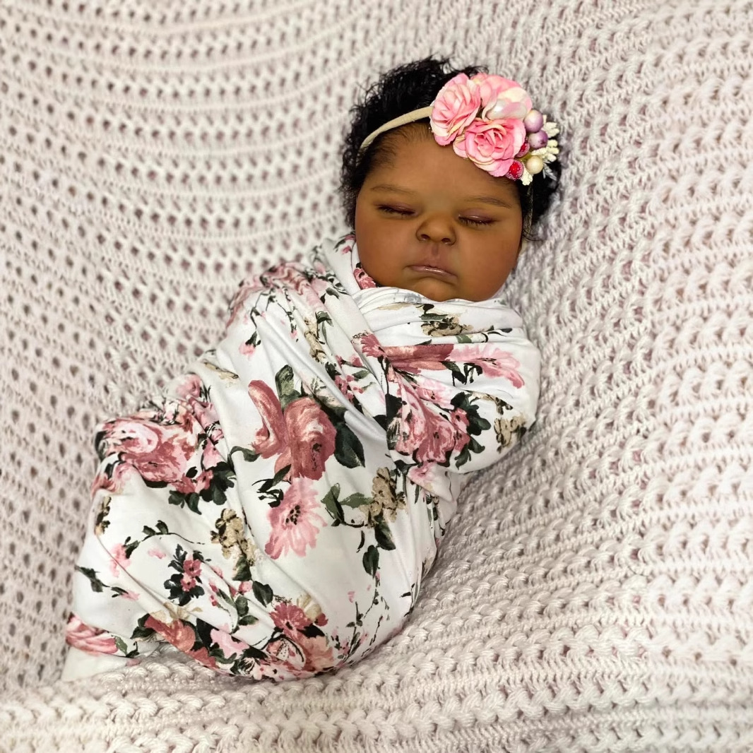 Dark Skin peaches 19 Inch Life - đánh giá và giá Reborn Baby Doll Silicone Realistic