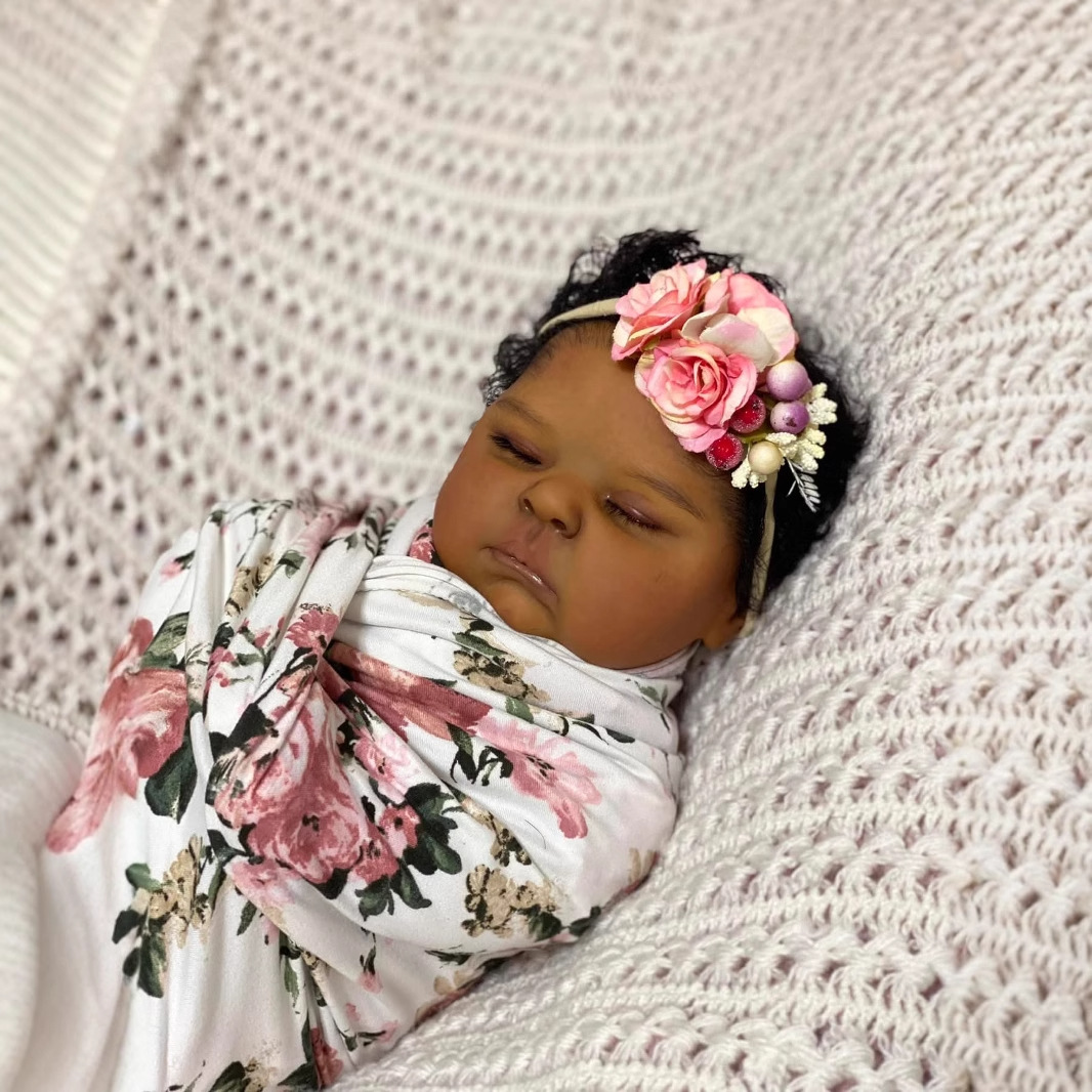 Dark Skin peaches 19 Inch Life - đánh giá và giá Reborn Baby Doll Silicone Realistic