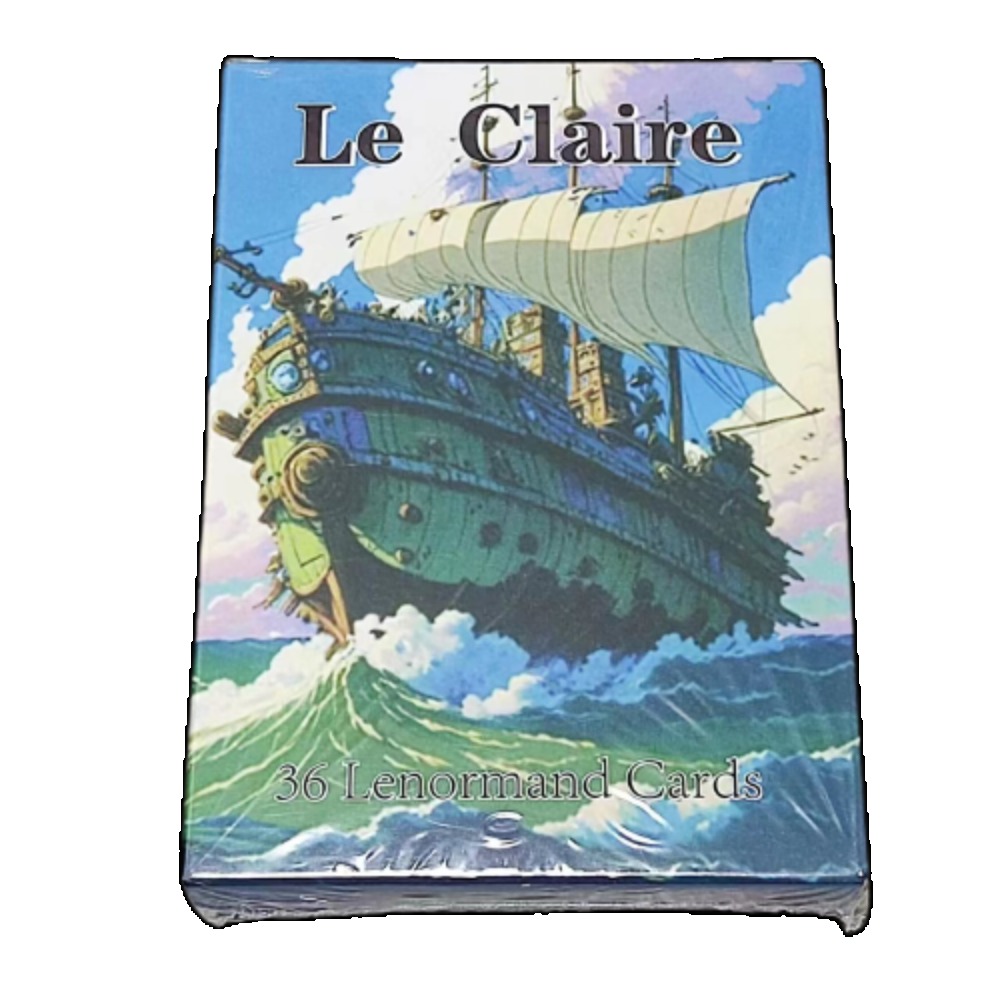 10.4*7.3cm Le Claire Lenormand - đánh giá và giá Tarot Cards Deck With Guidebook