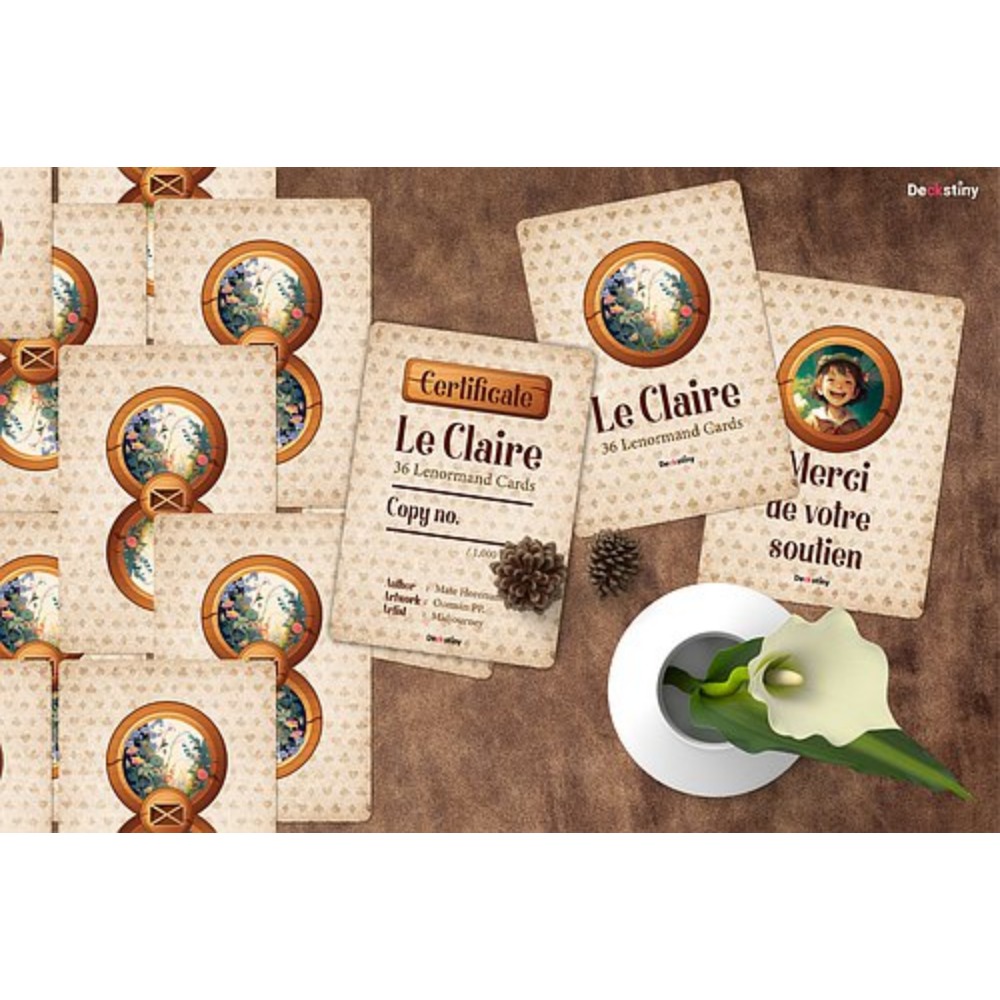10.4*7.3cm Le Claire Lenormand - đánh giá và giá Tarot Cards Deck With Guidebook
