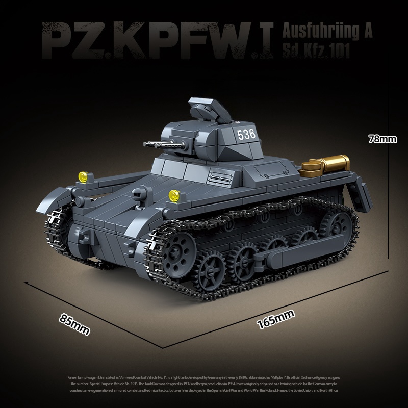 New WW2 Military Weapons Tank  - đánh giá và giá Lego Compatible Military Tank