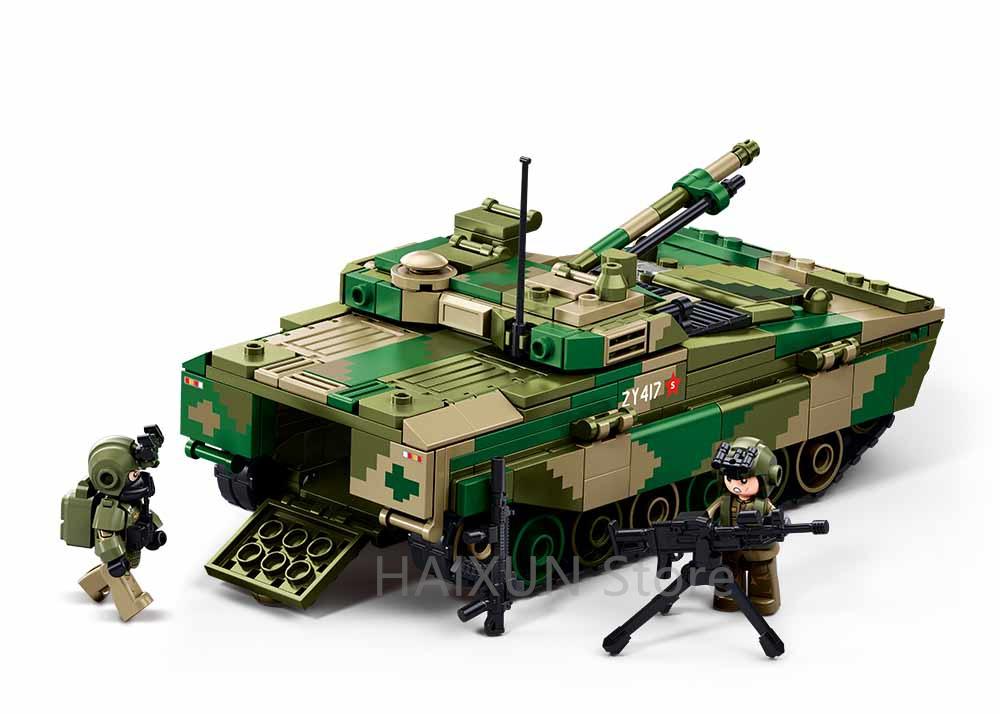 Sluban Building Boy ZBD-04AS A - đánh giá và giá Lego Compatible Military Tank