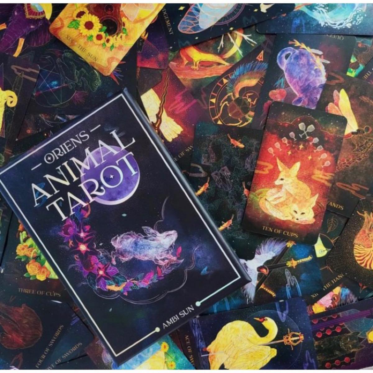 12x7 Cm Oriens Animal Tarot 78 - đánh giá và giá Tarot Cards Deck With Guidebook