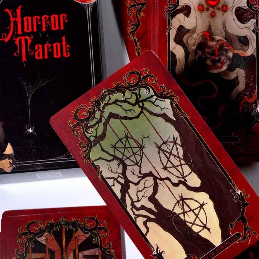 10.3*6cm Horror Tarot Deck Car - đánh giá và giá Tarot Cards Deck With Guidebook