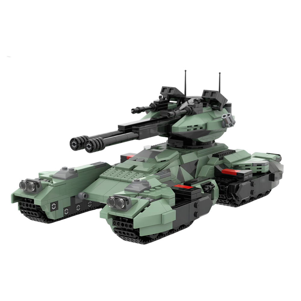 MOC UNSC Grizzly Tank Building - đánh giá và giá Lego Compatible Military Tank