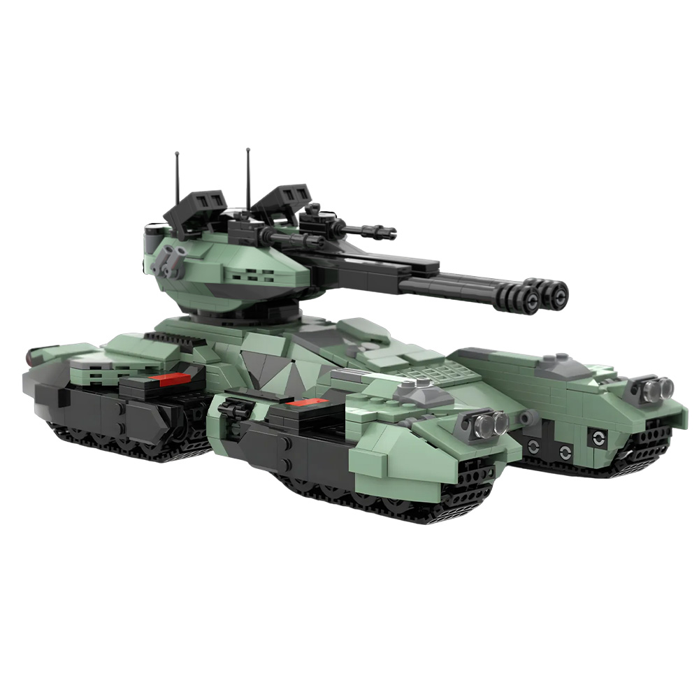 MOC UNSC Grizzly Tank Building - đánh giá và giá Lego Compatible Military Tank