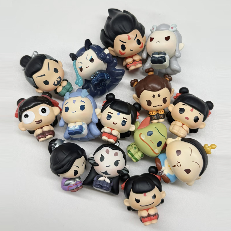 Ne Zha 2 Sit In A Row Series B - đánh giá và giá Anime Action Figure Blind Box