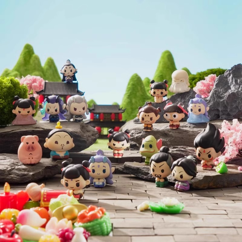 Ne Zha 2 Sit In A Row Series B - đánh giá và giá Anime Action Figure Blind Box