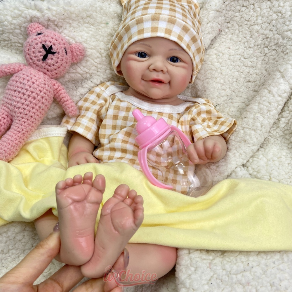 Open Eyes Full Body Silicone R - đánh giá và giá Reborn Baby Doll Silicone Realistic
